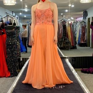 Stunning Coral Prom Dress